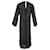 Transparenter Saint Laurent-Kaftan aus schwarzer Wolle  ref.898654