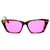 Acne Studios Ingrid Cat-Eye-Sonnenbrille aus Acetat mit braunem Aufdruck Zellulosefaser  ref.898685