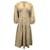 Roseanna Vestido midi manga Sea Bishop em algodão bege  ref.898686
