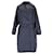 Max Mara The Cube Belted Coat in Blue Polyester  ref.898690