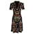 Alexander McQueen Printed Button-Front Dress in Black Viscose Cellulose fibre  ref.898691