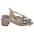 Jimmy Choo Marine 35 Metallic Sandals in Pink Suede  ref.898724