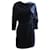A.L.C ALC Marin Velvet Dress in Navy Blue Viscose Polyester  ref.898763