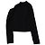 Top elástico de cuello alto con aberturas de Helmut Lang en nailon negro - vista 2