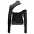 Top elástico de cuello alto con aberturas de Helmut Lang en nailon negro - vista 3