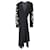 Tory Burch besticktes Wickelkleid aus schwarzer Viskose Zellulosefaser  ref.898790