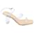 Sandália de salto grosso Cult Gaia Kayla em PVC branco Plástico  ref.898796