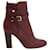 Jimmy Choo Mitchel 100 Vino Smooth Boots In Burgundy Leather Dark red  ref.898797