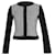 Hugo Boss Boss Kurze Jacke mit Frontreißverschluss und Einsätzen aus schwarzer Baumwolle  ref.898835