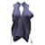 Roland Mouret Sheer Sleeveless Top in Blue Silk  ref.898843