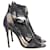 Jimmy Choo Katie Strappy Zip Front Sandals in Black Leather  ref.898867