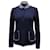 Autre Marque Veste Studio Max Mara en Laine Vierge Bleu Marine  ref.898872