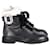 Roger Vivier Ranger Shearling-Lined Crystal-Embellished Ankle Boots in Black Leather  ref.898884