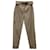 Brunello Cucinelli Pantalones con cinturón Monili en algodón caqui Verde  ref.898886