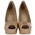 Décolleté spuntate Stuart Weitzman in vernice color carne - vista 3