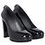 Décolleté con plateau Stuart Weitzman in vernice nera - vista 2