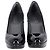 Décolleté con plateau Stuart Weitzman in vernice nera - vista 3