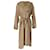 Victoria Beckham Ruffled Trench Coat in Beige Silk  ref.898911
