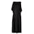 Balenciaga Cold Shoulder Midikleid in schwarzem Cupro Zellulosefaser  ref.898918