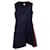 Ärmelloses Marni-Minikleid mit seitlichen Streifen aus marineblauer Baumwolle  ref.898923