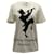 Gucci T-shirt en coton imprimé Chateau Marmont en coton crème Blanc Écru  ref.898932