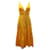 A.L.C NO.eu.C. Vestido midi em camadas Jordyn em algodão amarelo  ref.898955