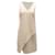 Diane Von Furstenberg Vestido Assimétrico em Viscose Branca Branco Fibra de celulose  ref.899024