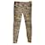 Calça skinny leopardo Balmain em algodão com estampa animal Impressão em python  ref.899035