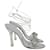 Stuart Weitzman Bejeweled High Heel Sandals in Clear PVC Silvery Plastic  ref.899052