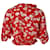 Autre Marque Top incrociato Rixo con volant in seta floreale rossa  ref.899079