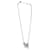 Colar com pingente de cristal Swarovski multi-argola em metal prateado Prata Prata  ref.899080