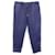 Calça afunilada Max Mara Leisure Pool Chambray em algodão azul  ref.899088