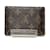 Louis Vuitton Porte carte zwicken Braun Leinwand  ref.899424