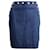 MSGM Falda lápiz con detalle de botones en denim de algodón azul  ref.899803