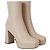 Botas Plataforma Daisen Gianvito Rossi em Couro Bege - vista 3