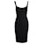 Vestido corpete sem mangas Michael Kors Collection em lã preta Preto  ref.899835