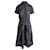 Lisa Marie Fernandez Hemdkleid mit Ösengürtel aus schwarzer Baumwolle  ref.899844