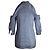 Erdem Elin Top a righe con collo allacciato e spalle scoperte in seta azzurra Blu Blu chiaro - vista 3