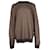 Louis Vuitton Pull rayé oversize en coton marron  ref.899882