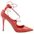 Jimmy Choo Vita 100 Lace Up Pumps in Patent Leather Coral Pink  ref.899901