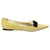 Sapatilha com lacinho de gala Jimmy Choo em couro envernizado amarelo  ref.899904