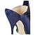 Autre Marque n21 Mules Peep Toe con nodo Raso in raso blu navy - vista 6