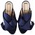 Autre Marque n21 Mules Peep Toe con nodo Raso in raso blu navy - vista 8