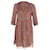 Ba&sh Mesh Sleeves Mini Dress in Orange Print Viscose Cellulose fibre  ref.900171