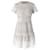 Self Portrait Laser-Cut Lace Mini Dress in White Polyester  ref.900172