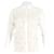 Camisa de botão geométrica Victoria Beckham em algodão creme Branco Cru  ref.900187