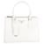 Prada Galleria Handbag in White Saffiano Leather   ref.900198