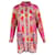 Etro Sardegna Robe Chemise Imprimée en Ramie Rose Multicolore  ref.900220