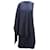 Adam Lippes Cape Dress in Navy Blue Viscose Cellulose fibre  ref.900223