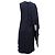 Abito mantella Adam Lippes in viscosa blu navy - vista 2